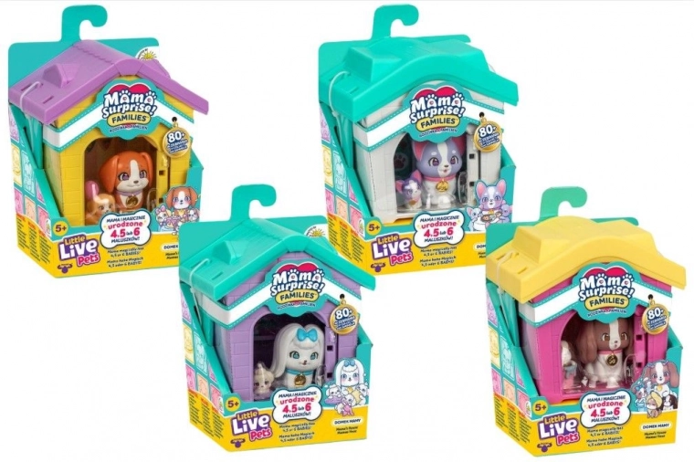 Little Live Pets Mama Surprise Families – casetta per la mamma e i cucciolini