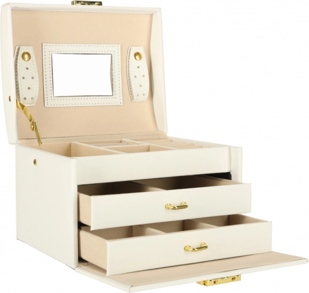 Portagioie bianco con cassetti