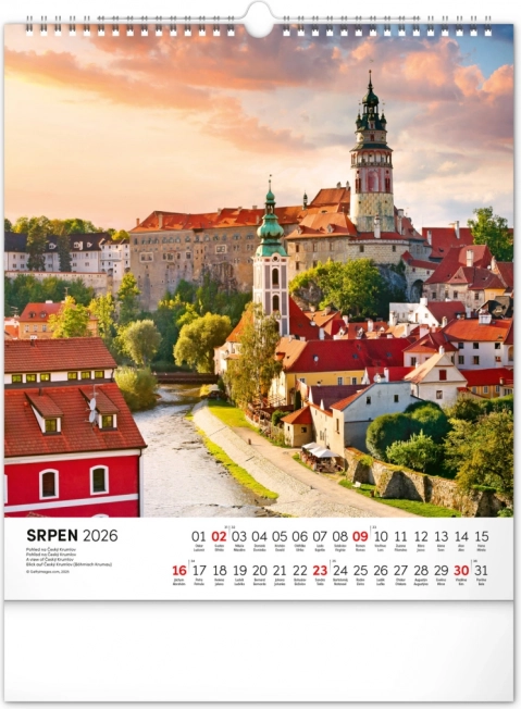 Calendario da parete Repubblica Ceca 2026