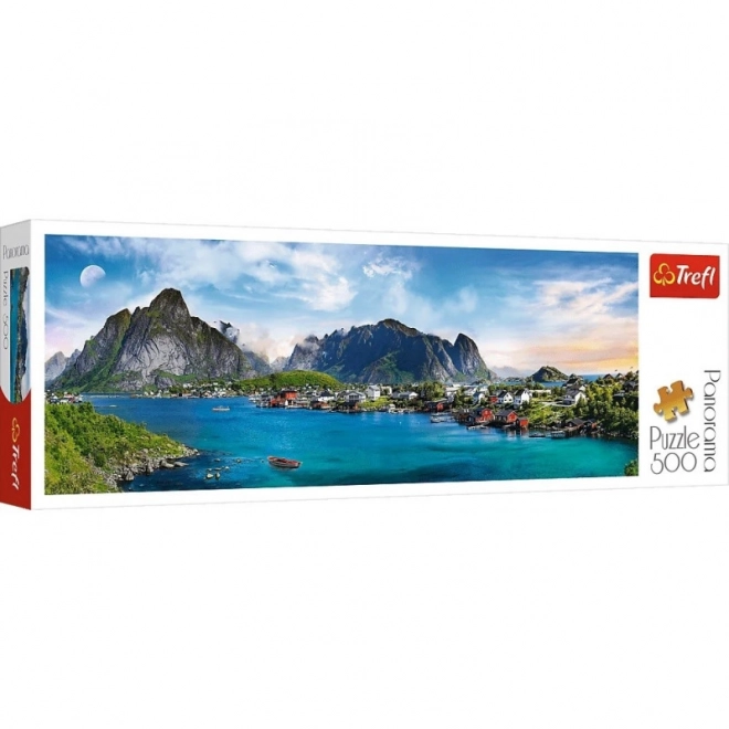 Puzzle panoramico Lofoten Norvegia 500 pezzi