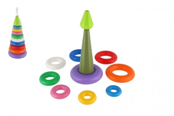 Piramide con anelli colorati per bambini