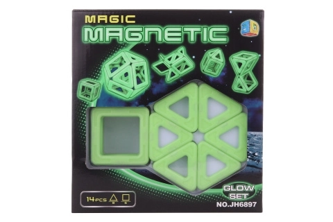 Costruzioni Magnetiche Luminosi 14 Pezzi