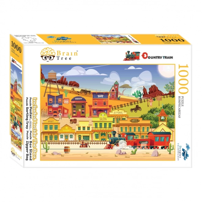 Puzzle Western Train 1000 Pezzi