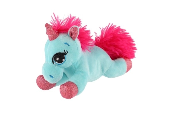 Unicorno Peluche Disteso 18cm