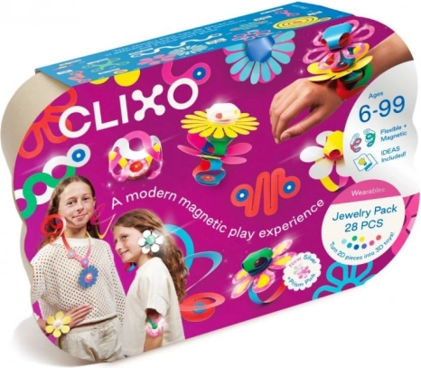 Clixo Jewelry Pack Set creativo di blocchi per la creazione di gioielli - 28 pz