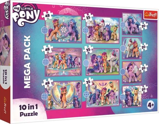 Puzzle My Little Pony Zářiví Poníci Mega Pack