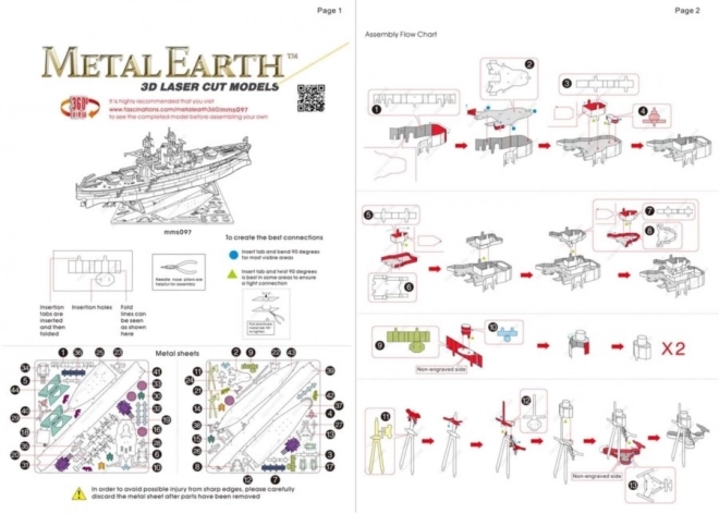 Puzzle 3D Metal Earth USS Arizona