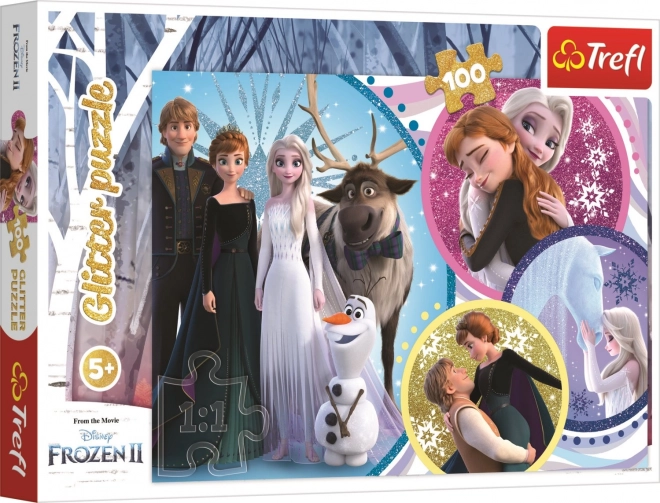 Puzzle 100 pezzi splendore dell'amore Frozen 2