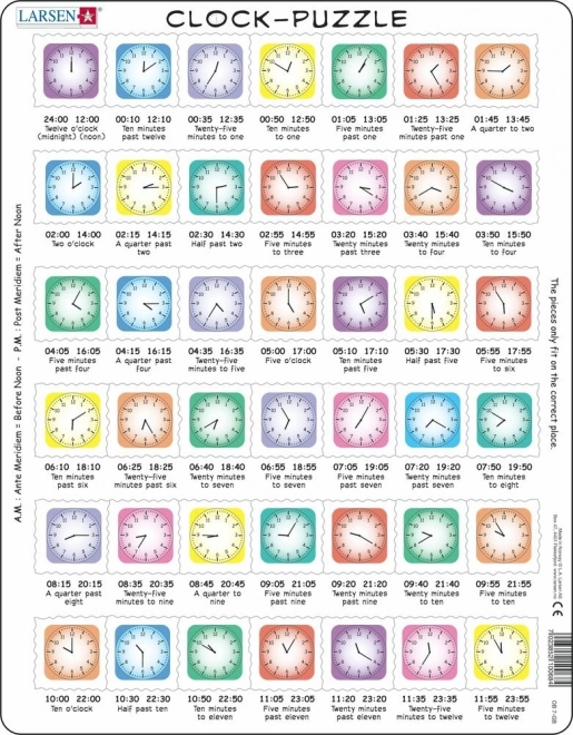 Puzzle Che ore sono? 42 pezzi
