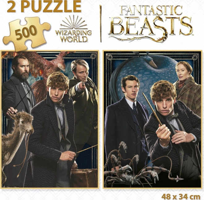 Puzzle Animali Fantastici 2x500 pezzi