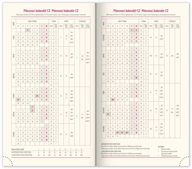 Agenda tascabile Vellum 2025 blu