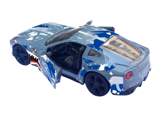 Auto sportivo in metallo