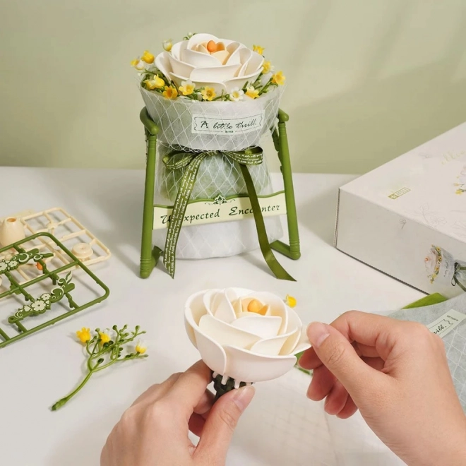 Puzzle 3D Camelia Bianca