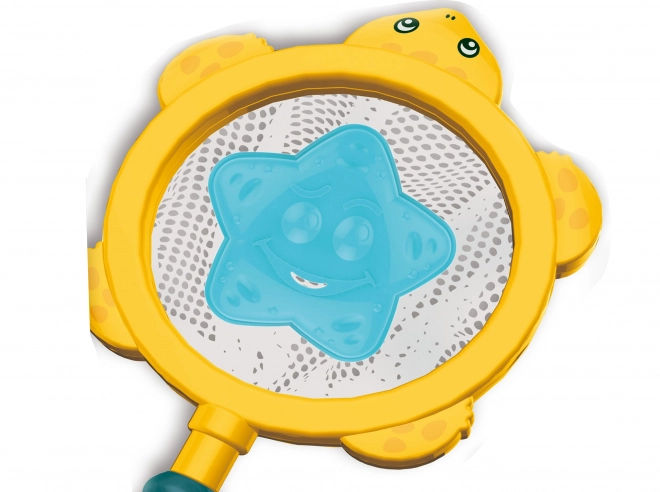 Set da bagno animali marini e barche con rete