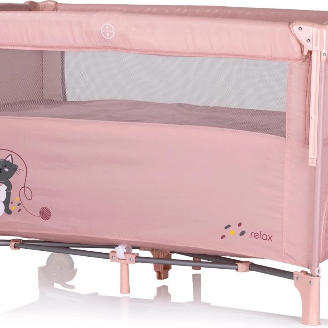 Lettino da viaggio Chipolino Relax Rosa Marshmallow