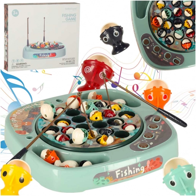 Gioco di pesca familiare con accessori blu 27 pz