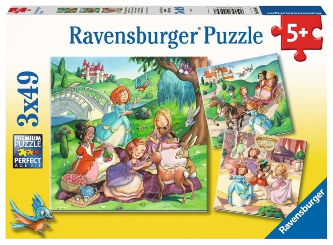 Puzzle Principesse Ravensburger 3x49 pezzi