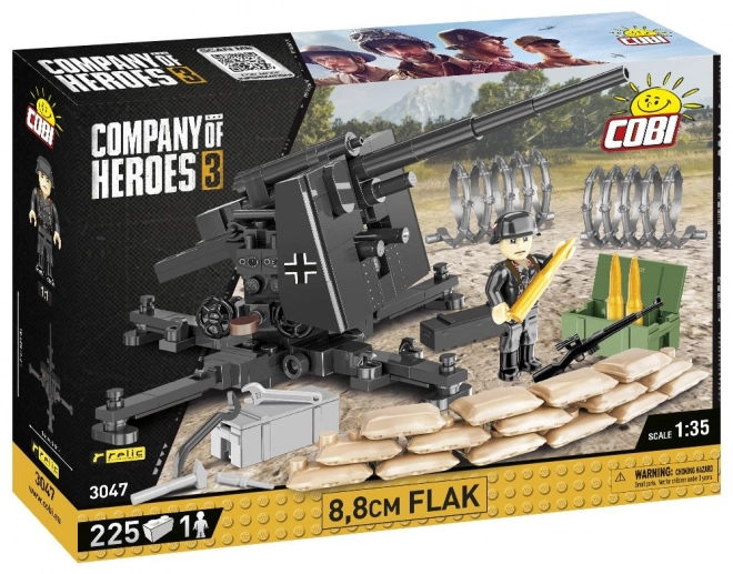 Flak 8,8 cm della COBI 1:35 con Miniatura