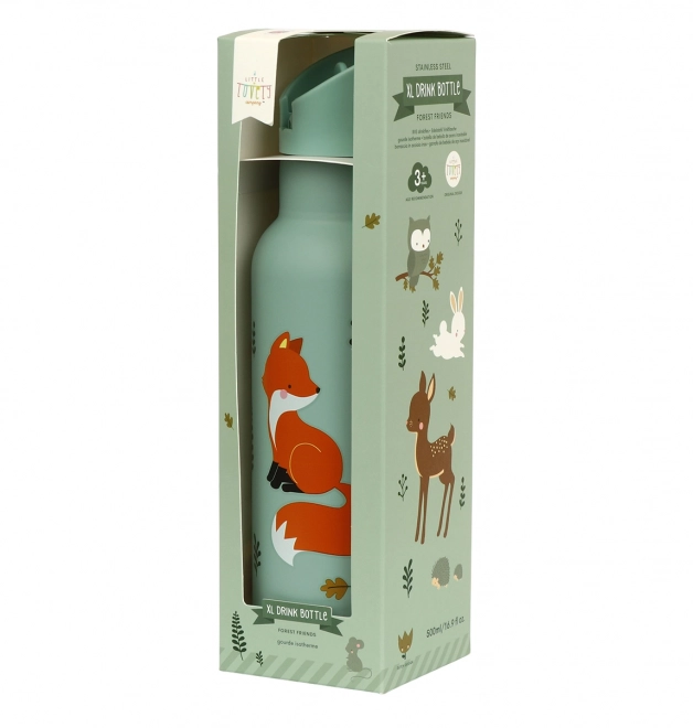 A Little Lovely Company Bottiglia in acciaio inox 500 ml – Amici della foresta