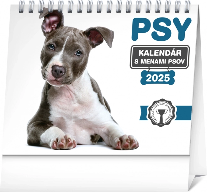 Calendario da Tavolo con Nomi dei Cani 2025