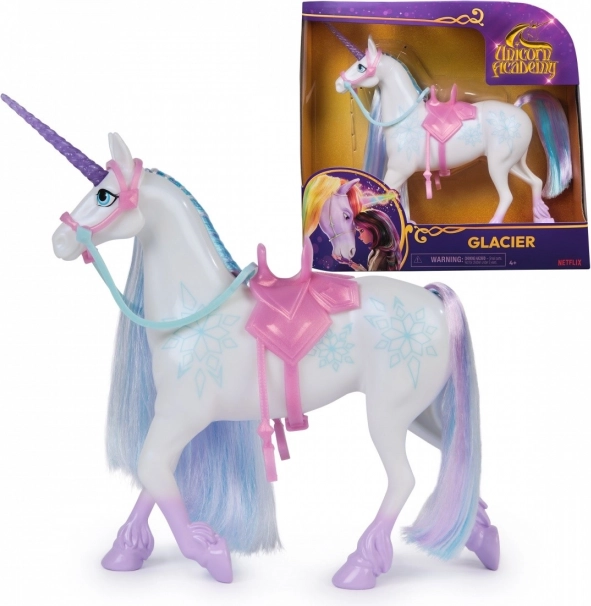 Figura Unicorno Accademia degli Unicorni Mix Nevicata, Fiammella