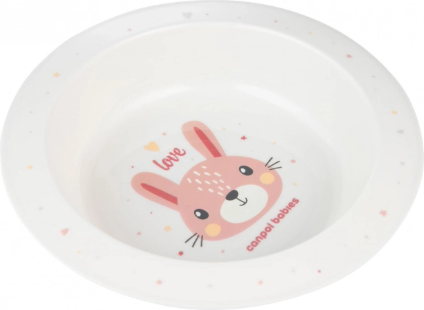 Canpol babies ciotola in plastica Cute Animals 270 ml – Coniglio
