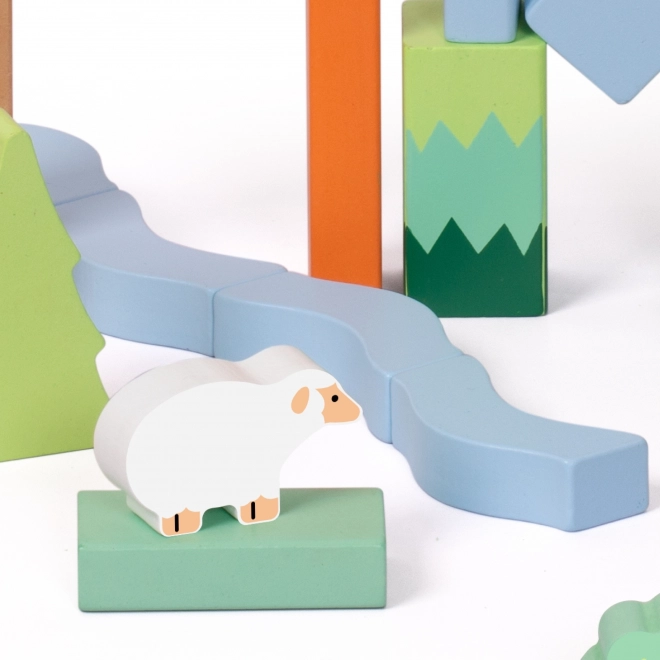 Blocchi di Legno Creativi Mondo della Foresta Classic World 50 pz