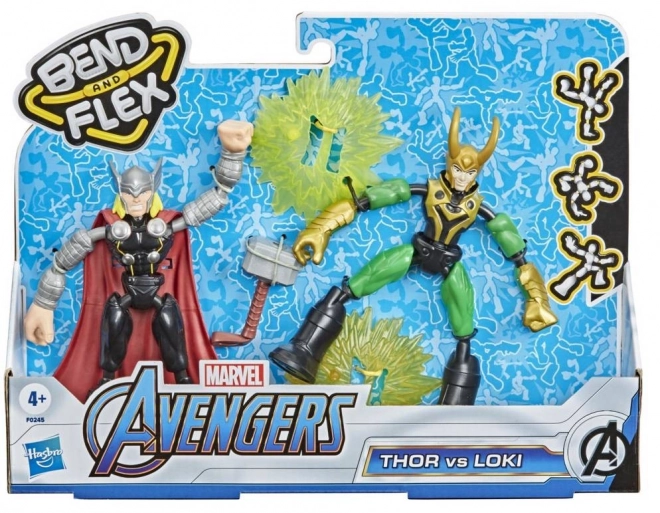 Hasbro Bend And Flex Thor e Loki Marvel