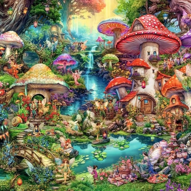 Ravensburger Puzzle Villaggio di Funghi 1000 Pezzi