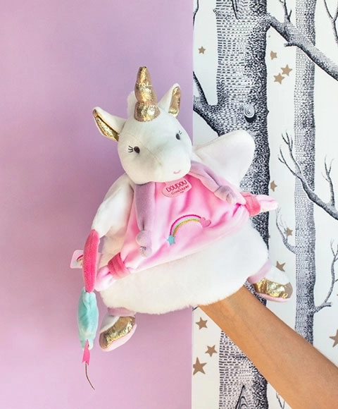 Doudou peluche unicorno 25 cm