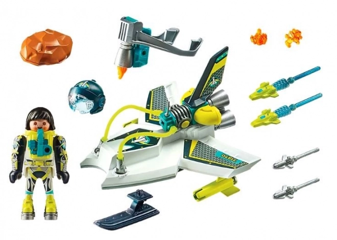 Set di figurine spazio droni futuristici