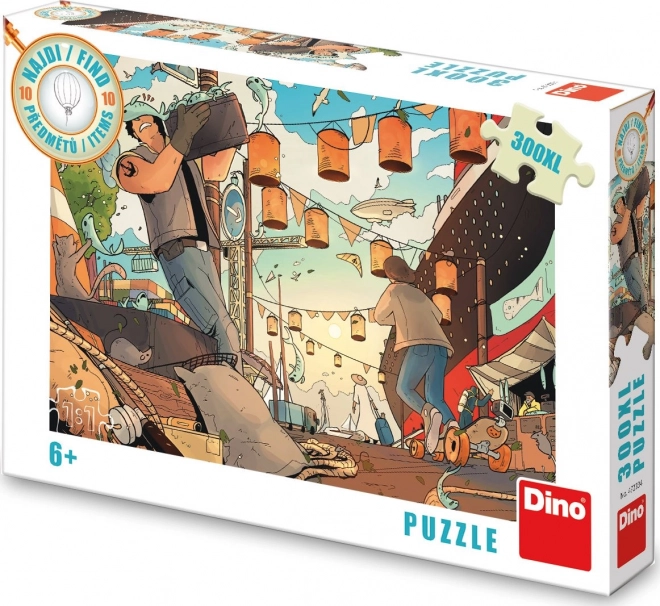 Puzzle DINO Trova 10 Oggetti: Porto XL 300 Pezzi