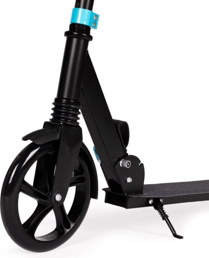 Chiusura rapida, cavalletto e frenata sicura