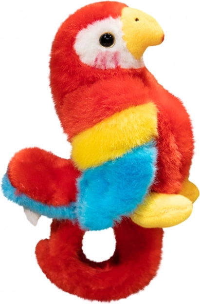 Pappagallo peluche braccialetto rosso