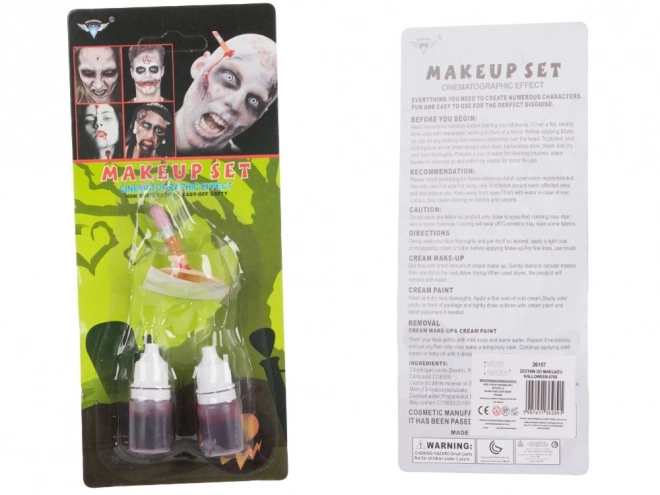 Set trucco Halloween ferite finte