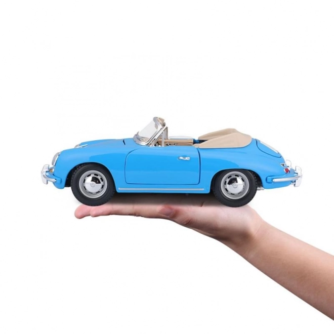 Modellino Porsche 356B Cabriolet 1961 Blu Bburago