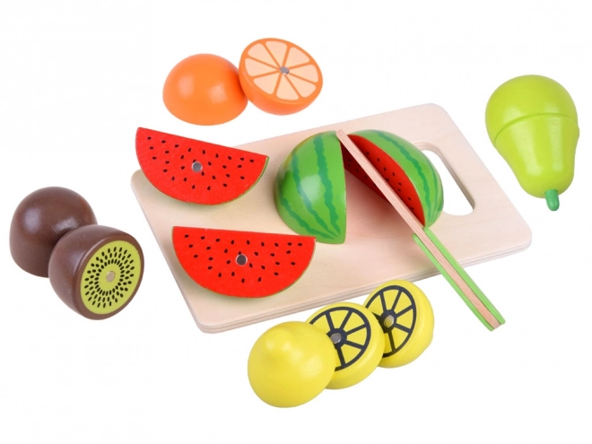 Set gioco frutta e verdura in legno con magneti