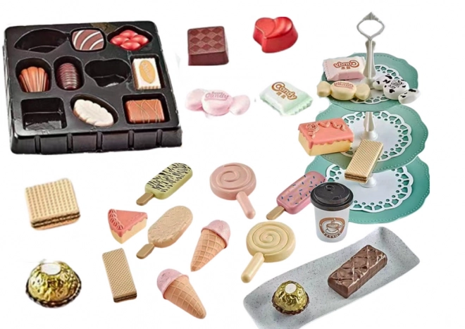 Set da Caffetteria Dolci per Bambini 50 Pezzi