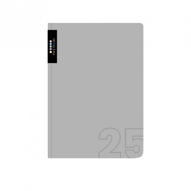 Agenda giornaliera A5 2025 PASTELINI grigio