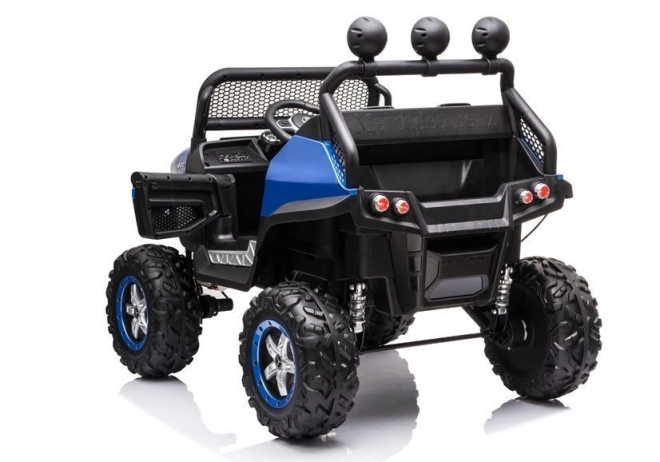 Auto elettrico a batteria Mercedes Unimog S rosso – Blu