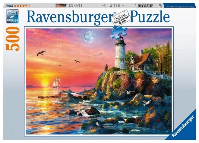 Ravensburger puzzle Faro al tramonto 500 pezzi
