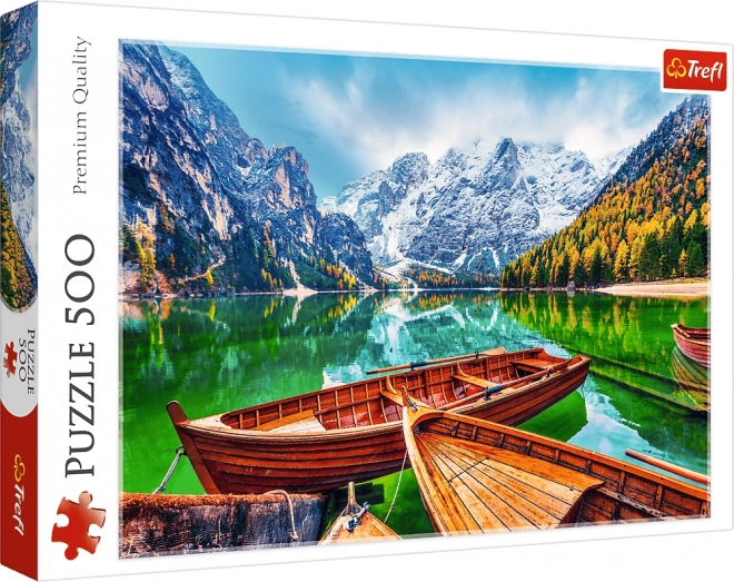 Puzzle di 500 pezzi Lago di Braies Italia