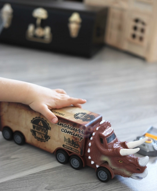 Camion Dinozauri con Lanzatore e Macchinine Woopie