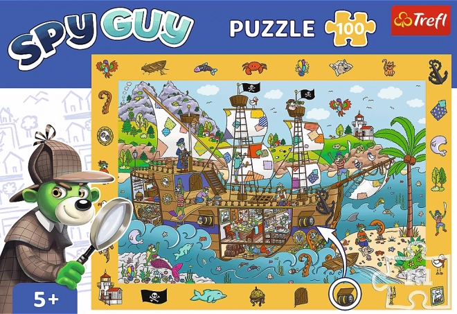 Puzzle Osservativi 100 pezzi - Spy Guy - Nave Pirata