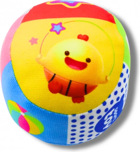 Palla morbida colorata con sonaglio per bambini 9 cm
