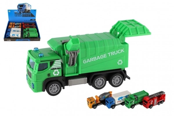 Camion giocattolo in plastica con retrocarica 15 cm