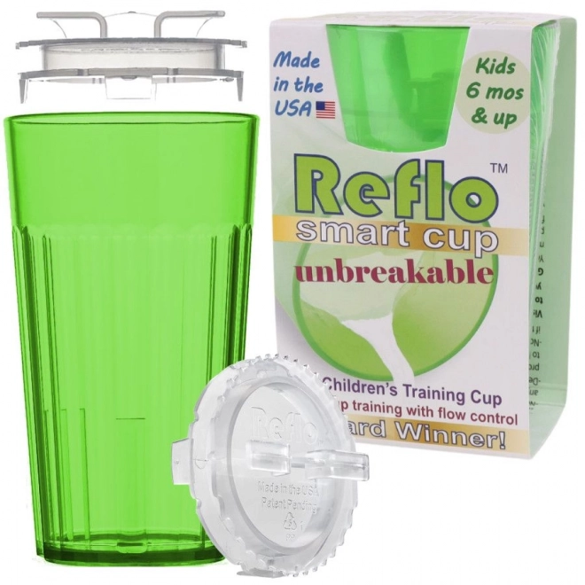 Tazza da allenamento infrangibile per bambini verde