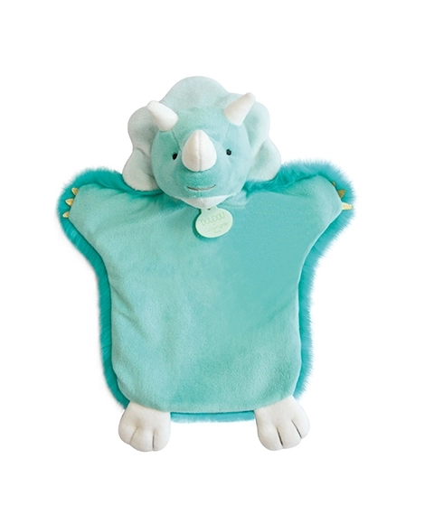 Doudou dinosauro burattino di peluche 25 cm