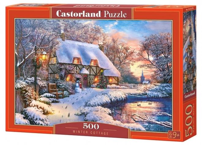 Puzzle 500 pezzi Cottage Invernale