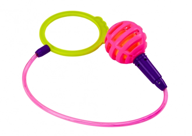 Salta Skipper Hula Hoop alla Caviglia Rosa con LED